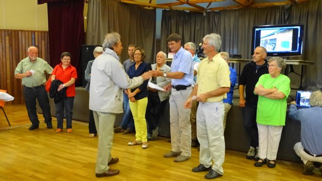 Cérémonie de remise des chèques 2016